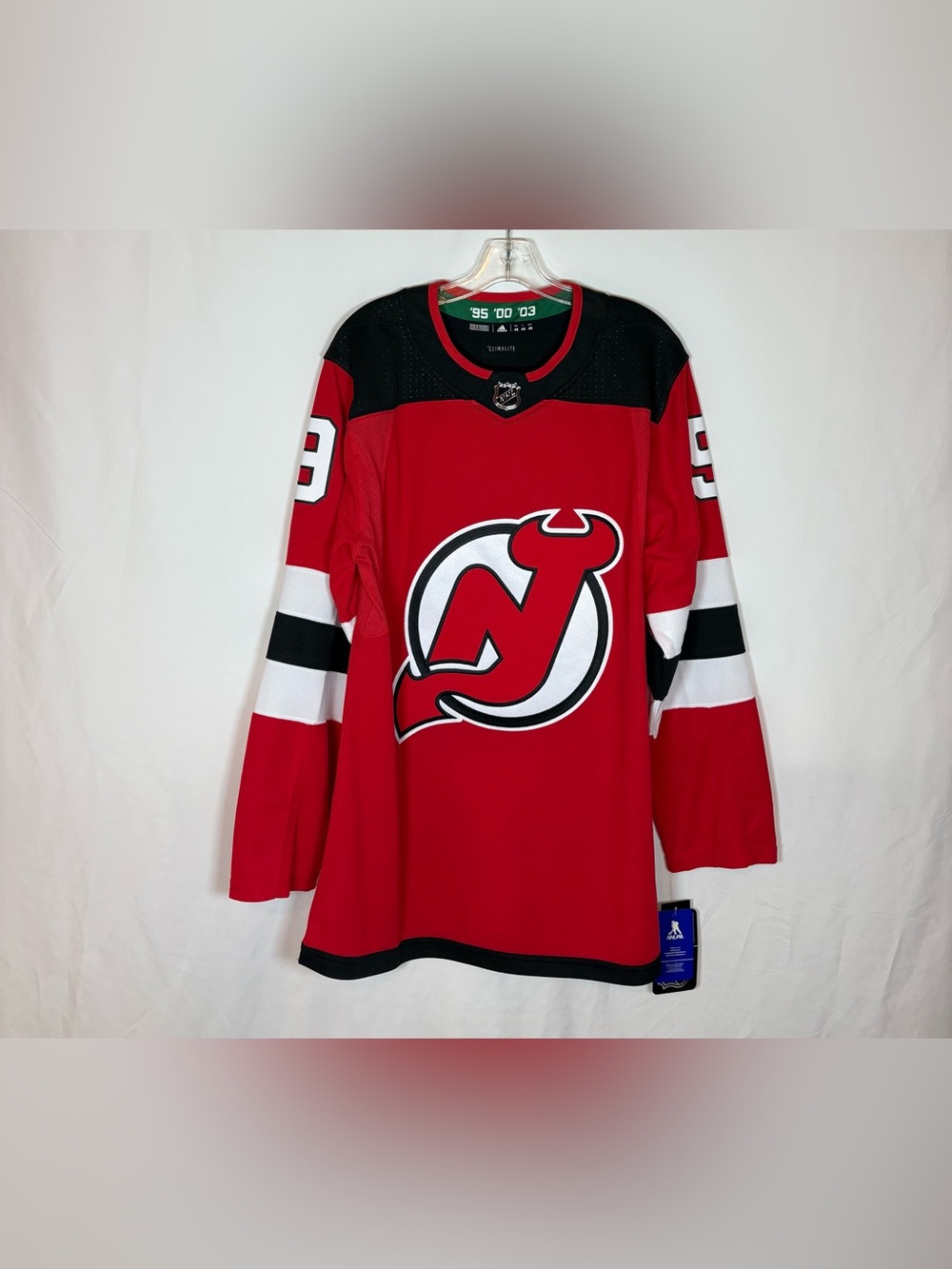 Adidas New Jersey Devils #9 Hall Red Home Hockey Jersey Size 46